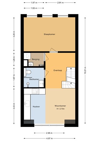 Floorplan - Amsterdamsestraatweg 122C, 3513 AL Utrecht